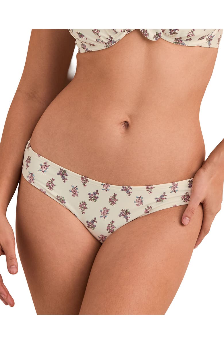 Adore Me Shelbie Swimwear Bikini Panty, Main, color, Floral Beige