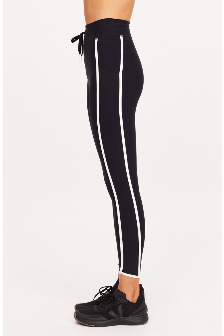 Sol 25-Inch Drawcord Midi Leggings, Alternate, color, BLACK