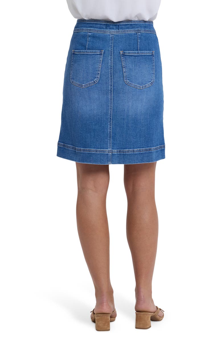 NYDJ High Waist A-Line Denim Utility Skirt, Alternate, color, Blue Paradise