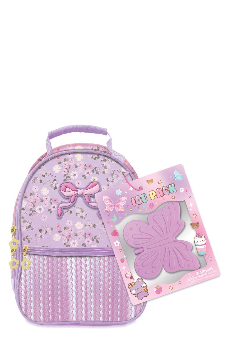 Insulated Lunch Bag, Main, color, PURPLE MULTI