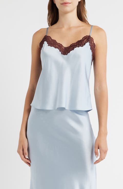Lace Detail Silk Camisole