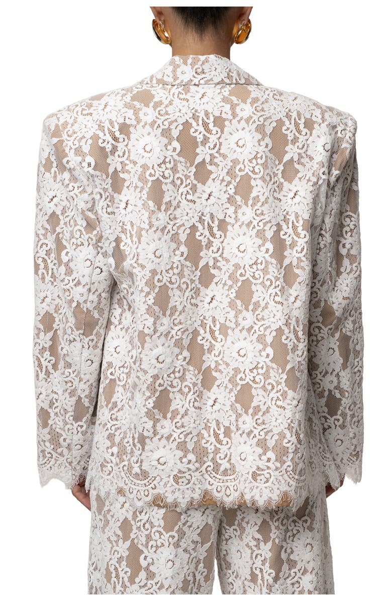 JLUXLABEL Lace And Desire Blazer, Alternate, color, White