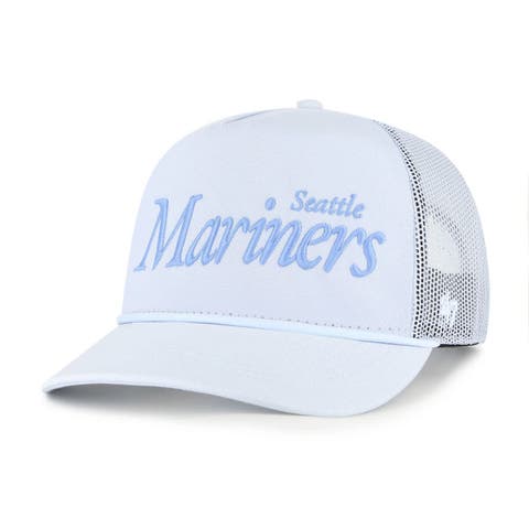 Men's '47 Light Blue Seattle Mariners Foundation Script Hitch Adjustable Trucker Hat