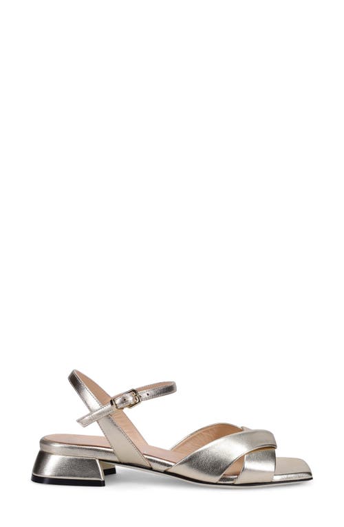 Ron White Brenna Ankle Strap Sandal In Platino