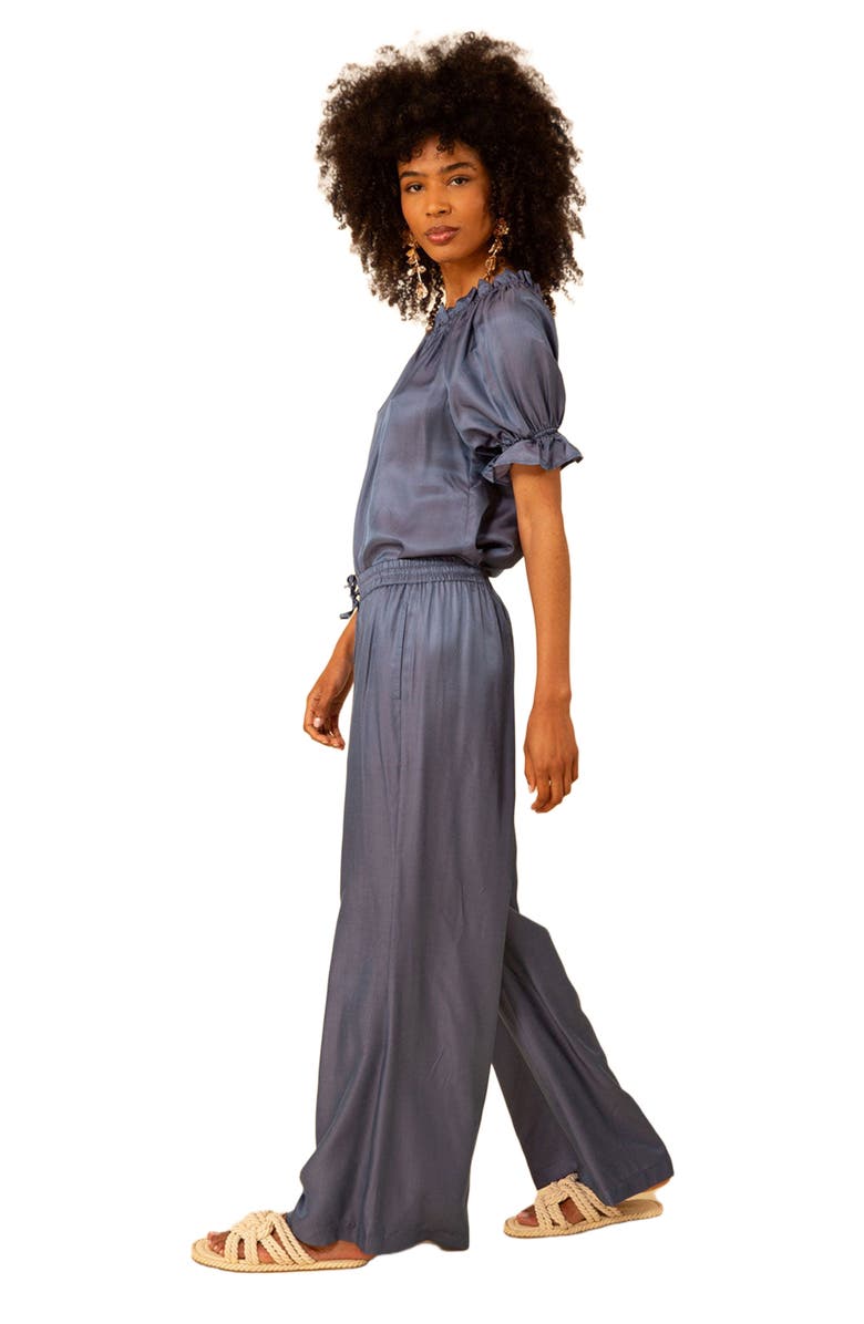 Hale Bob Raegan Solid Washed Charmeuse Pant, Alternate, color, 