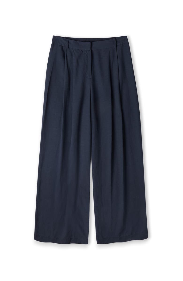 Celtic & Co. Wide Leg Drape Pants, Alternate, color, Dark Navy