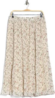 WDNY Ditsy Floral Pleated Skirt