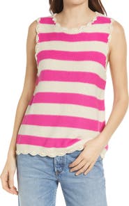 FRNCH Uma Stripe Sleeveless Sweater