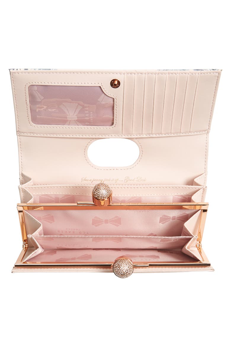 Maycie Enchant Leather Matinée Wallet, Alternate, color, PALE PINK