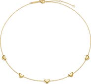 D.LOUISE Bubble Heart Charm Necklace