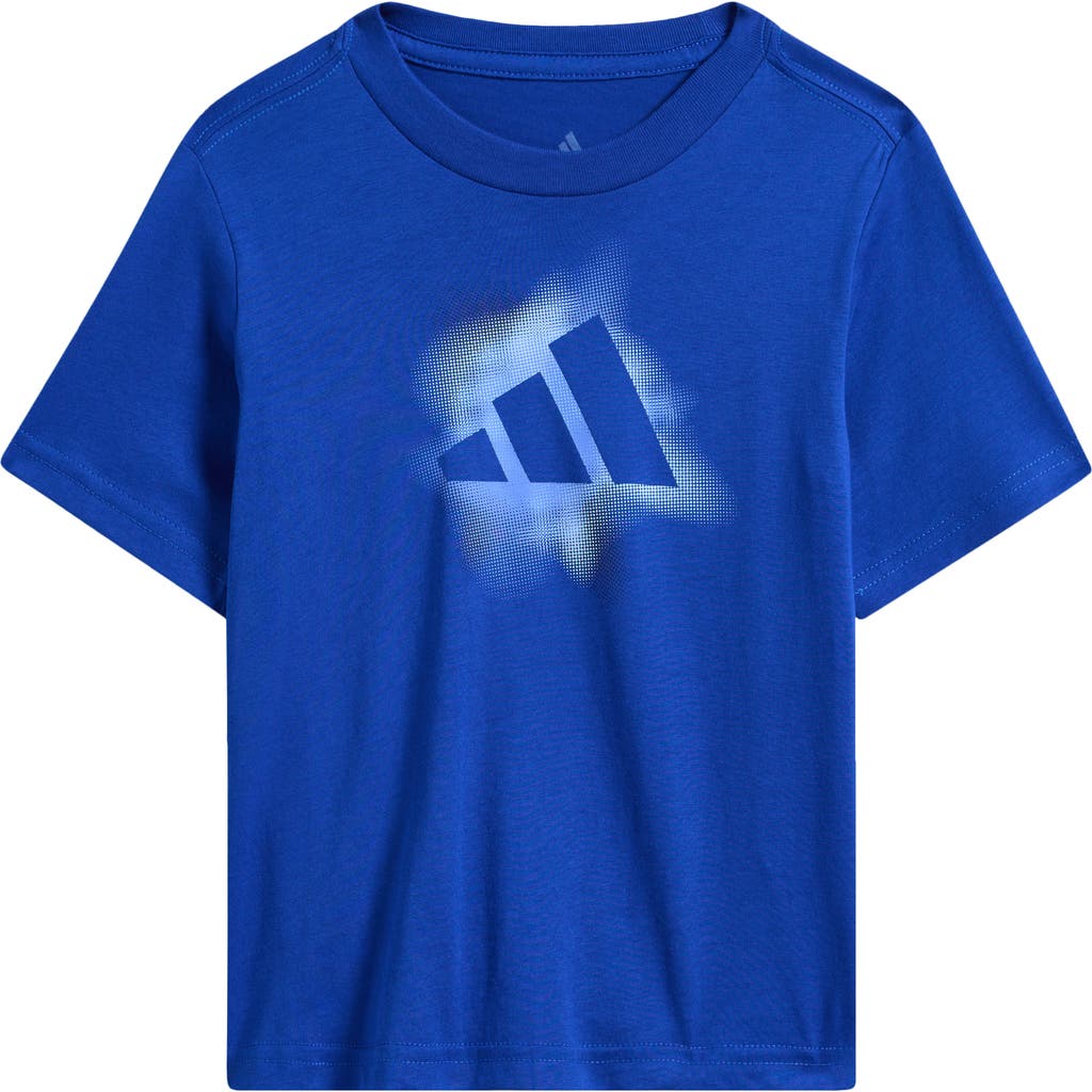 Adidas Originals Adidas Kids' Glow Cotton T-shirt In Blue