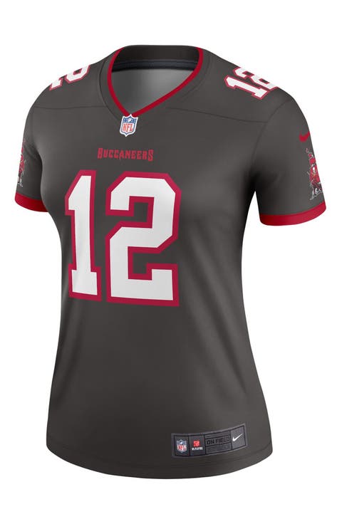 Women's Nike Tom Brady Pewter Tampa Bay Buccaneers Alternate Legend Jersey