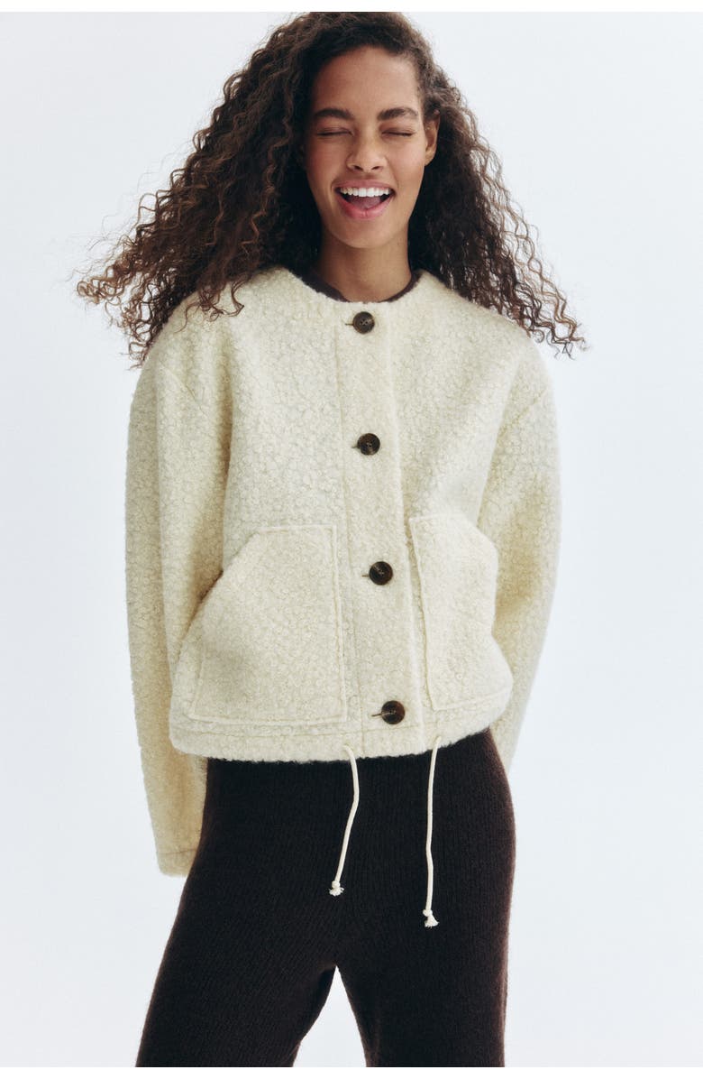 H&M Teddy Jacket, Alternate, color, 