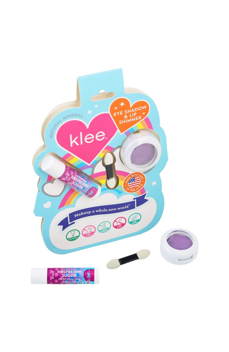 Klee Naturals Sugarplum Twinkle - Kids' Eye Shadow and Lip Shimmer Set, Main, color, Purple