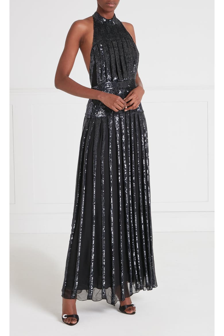 Filigree Dress, Alternate, color, Black