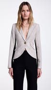 Smythe One Button Tux Stripe Blazer