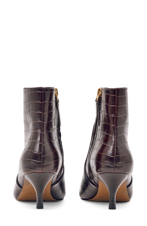 Reiss Pippa Pointed Toe Bootie In Brown