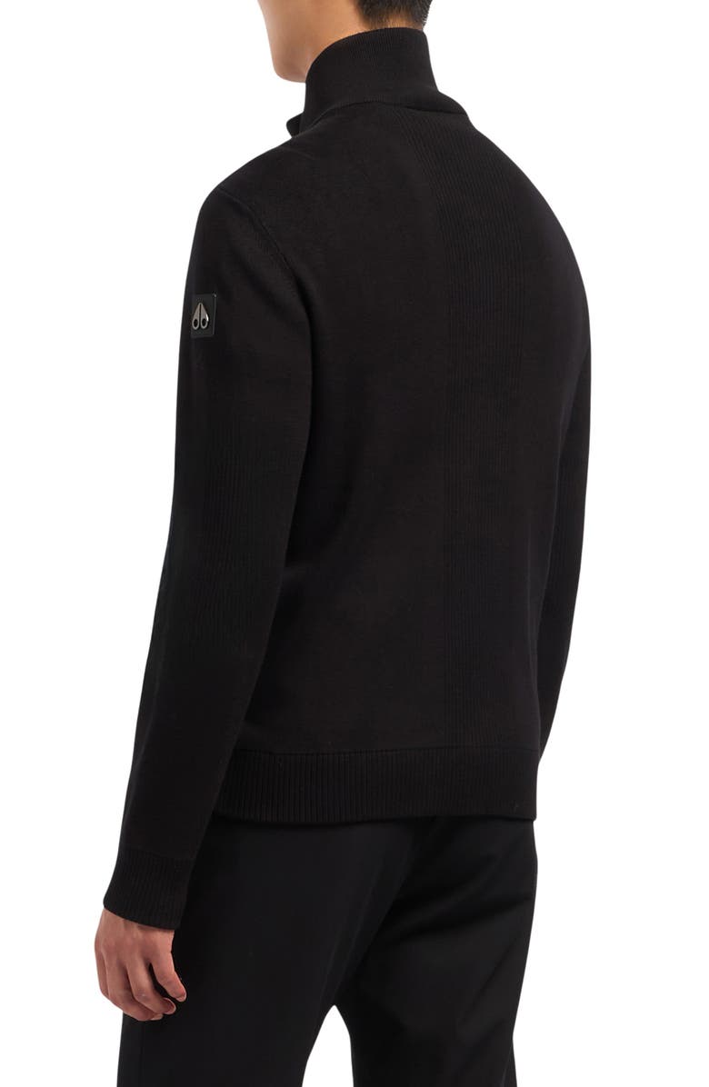 Moose Knuckles Kamet Hybrid Mixed Media Down Jacket, Alternate, color, Black