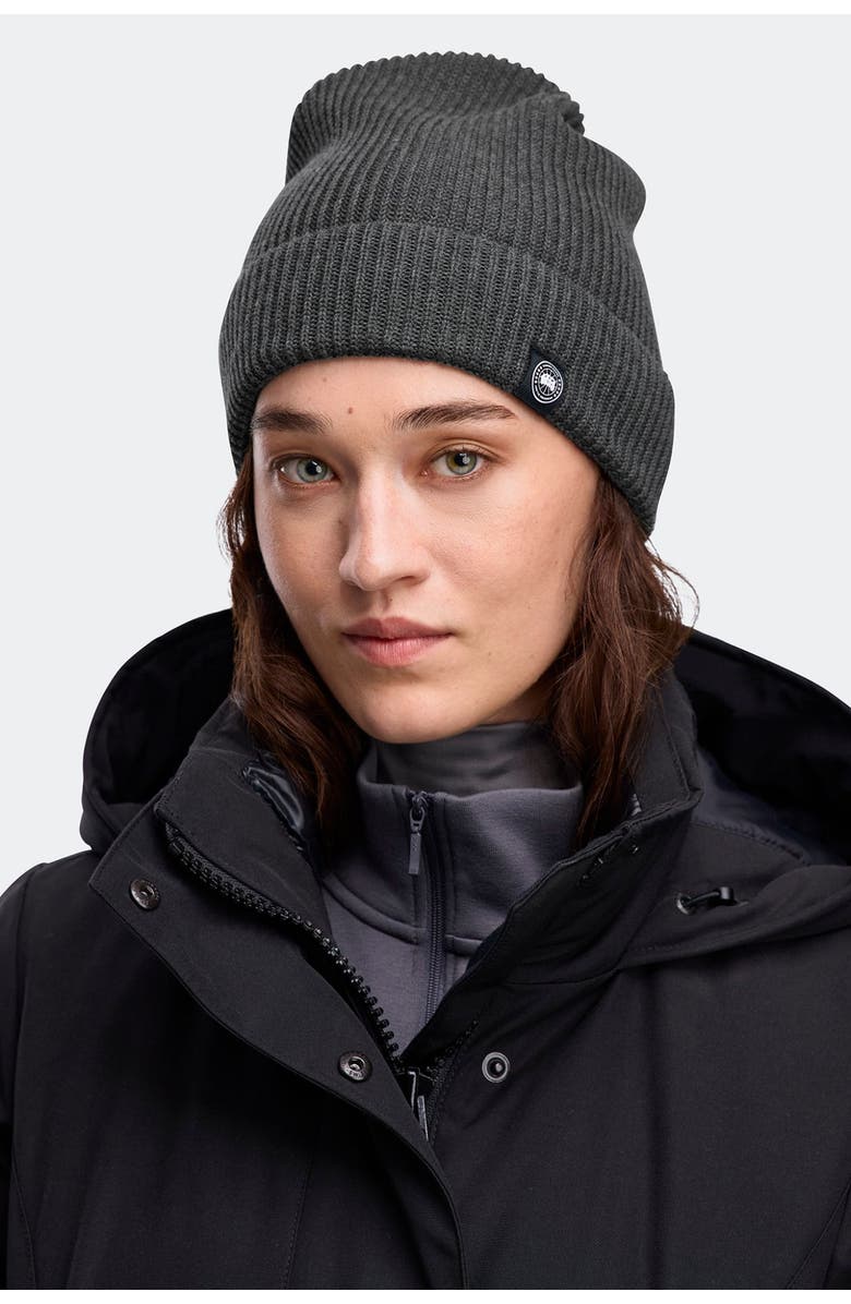 Canada Goose Cotton Rib Beanie, Alternate, color,