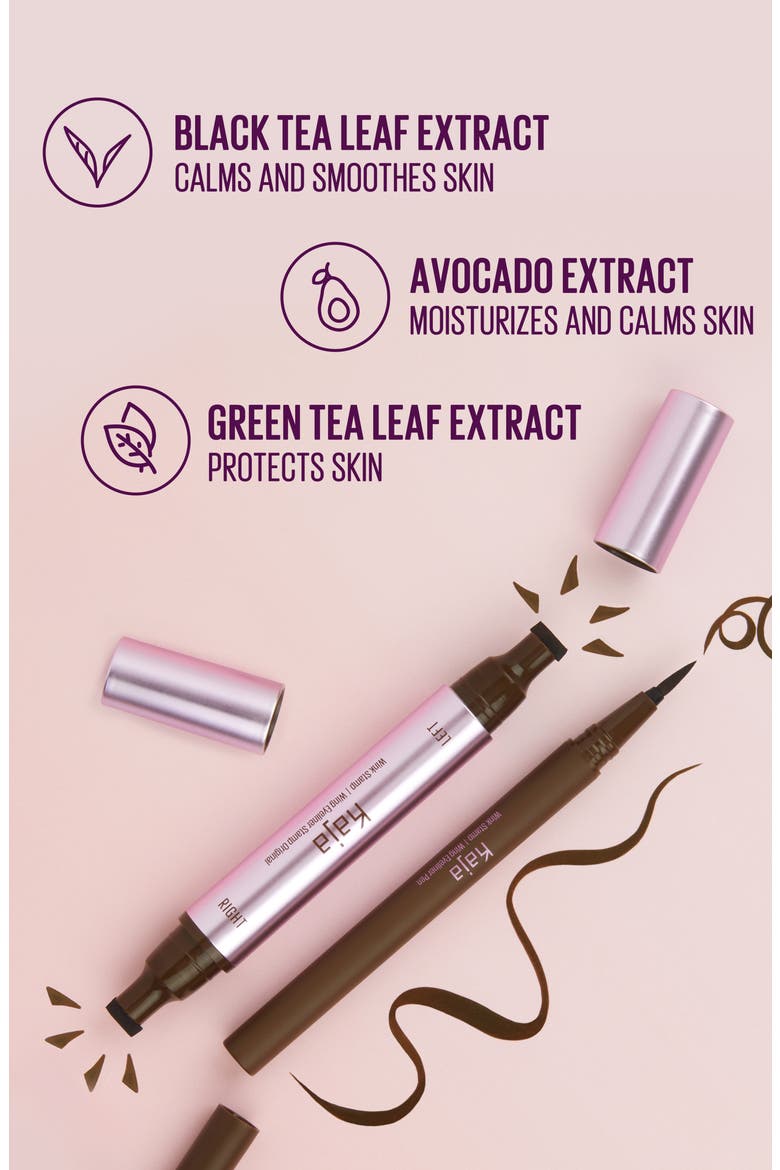 Wink Stamp Waterproof Wing Eyeliner Stamp & Pen, Alternate, color, DARK BROWN