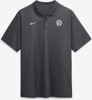 Nike Men's Nike Anthracite Pittsburgh Steelers Fractal Logo Victory Dri-FIT Polo