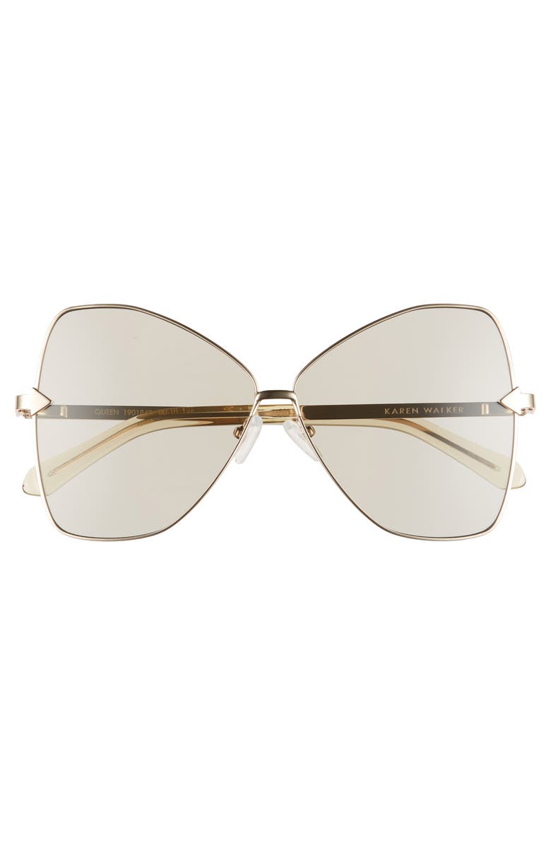 Karen Walker Queen 60mm Butterfly Sunglasses, Alternate, color,