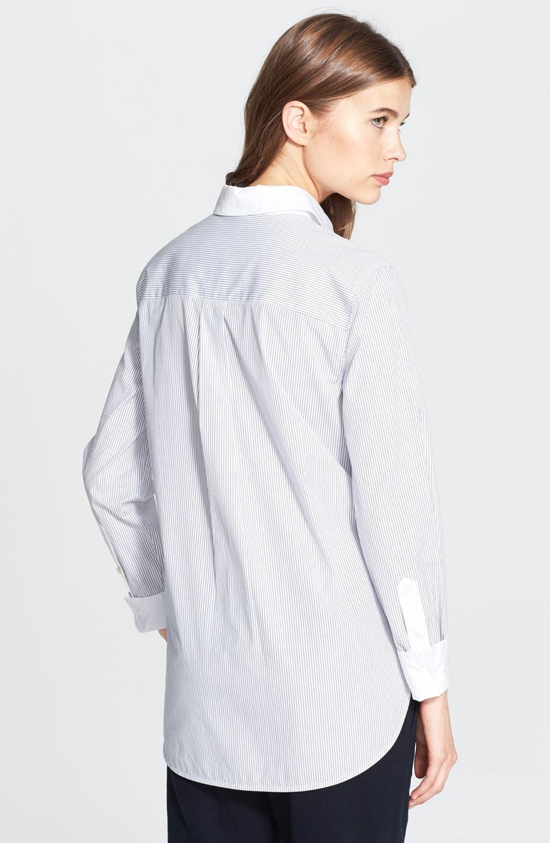 Vince Mixed Shirting Button Up Blouse, Alternate, color, 