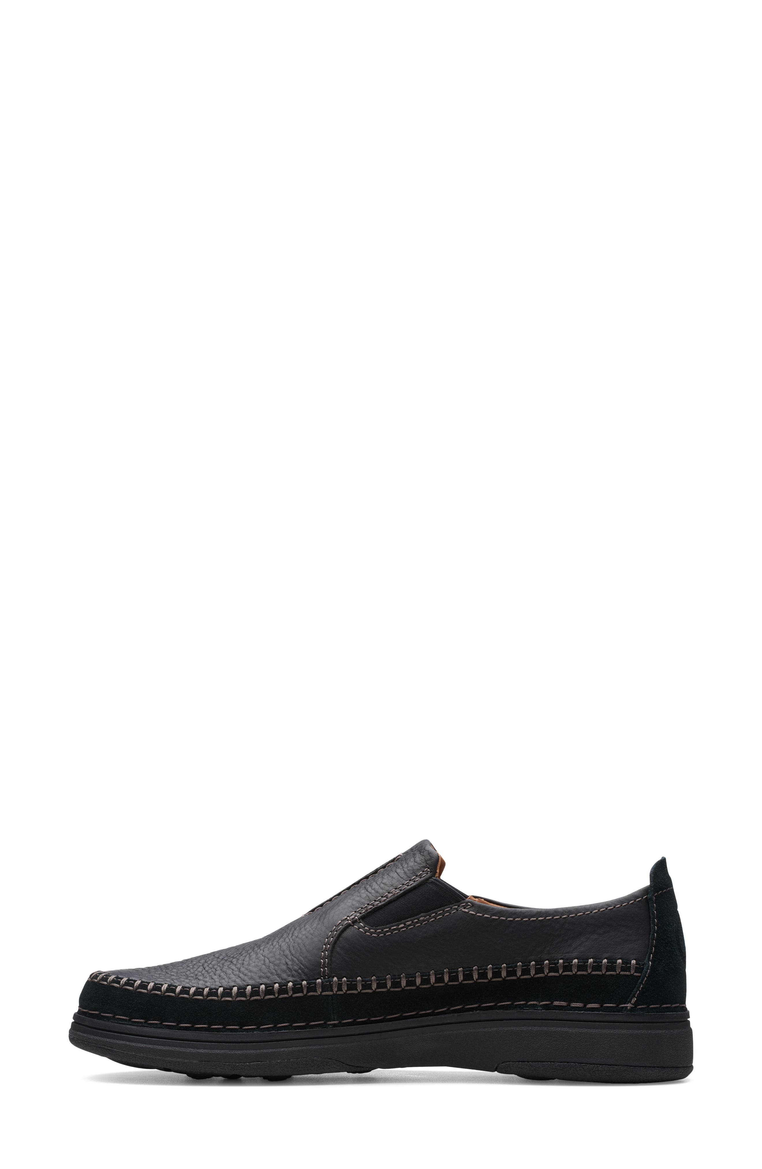 Clarks<sup>®</sup> Nature 5 Walk Slip-On Sneaker, Alternate, color, Black Comb
