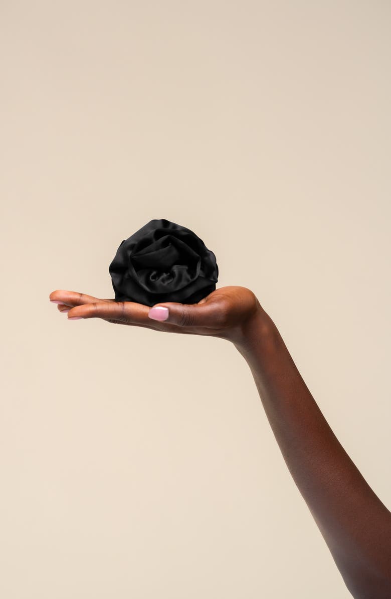 Kitsch Rosette Cloud Hair Clip, Alternate, color, Black