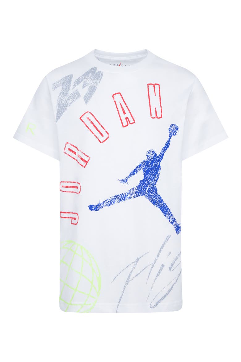 Kids' Jordan Elements Graphic T-Shirt, Main, color, WHITE