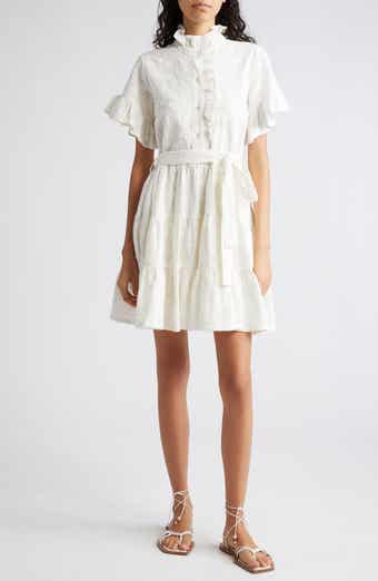 MILLE Violetta Ruffle Tie Waist Dress