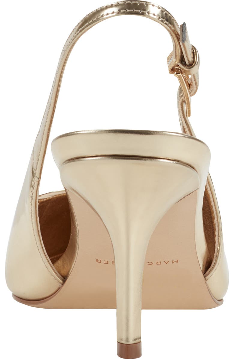 Marc Fisher LTD Dorie Slingback Pointed Toe Pump, Alternate, color, Gold
