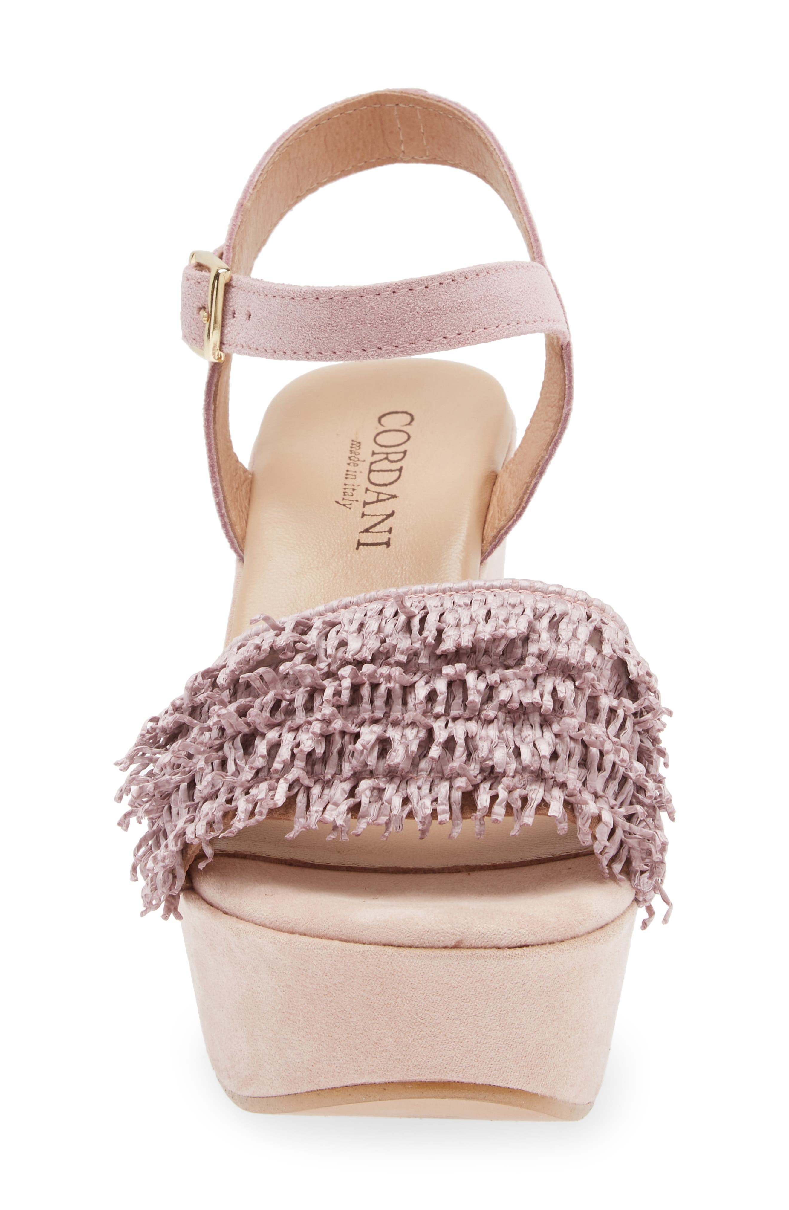 Liona Ankle Strap Platform Sandal, Alternate, color, RAFIA ROSE
