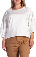Standards & Practices Saber Balloon Sleeve Blouse