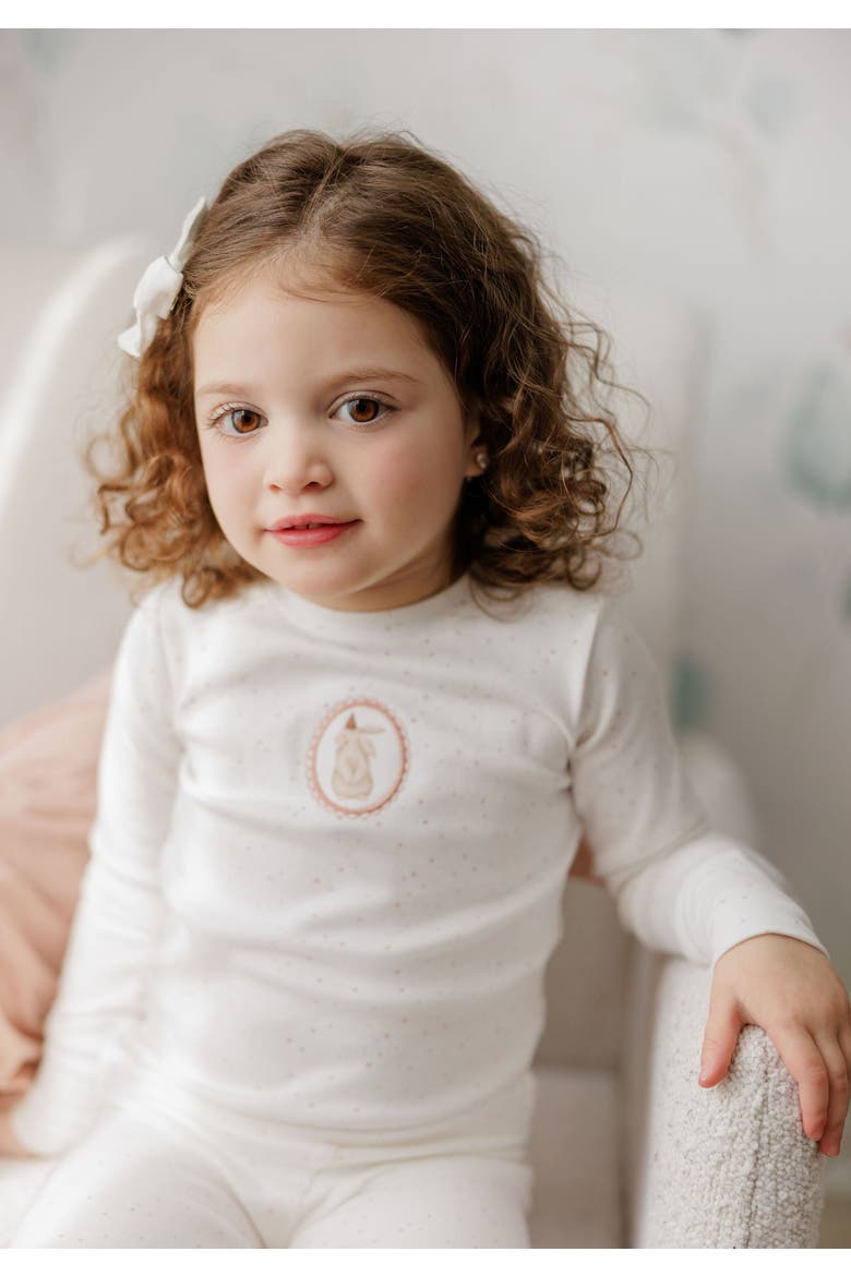 Speckled Bunny Collection - Pajamas, Alternate, color, Ivory/Pink