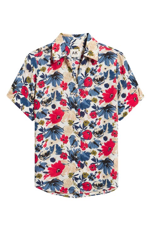 Floral Print Shirt (Petite)