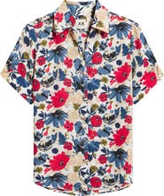 AK ANNE KLEIN Floral Print Shirt