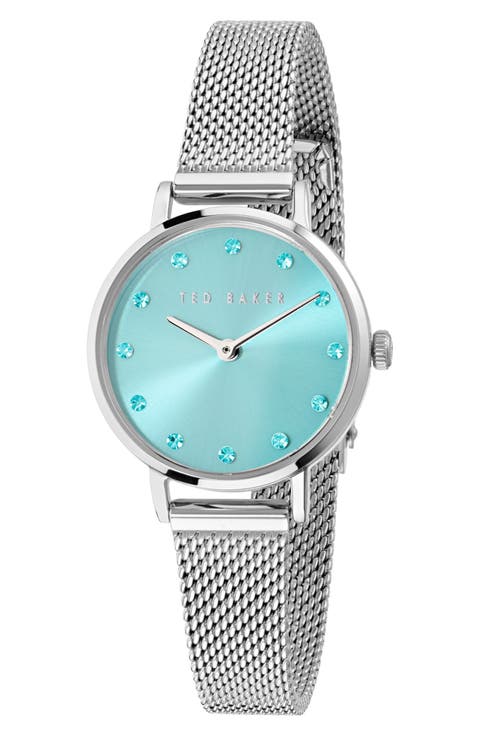 Staciie Blue Dial Bracelet Watch, 28mm
