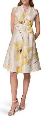 Donna Karan New York Floral Print Wrap Dress