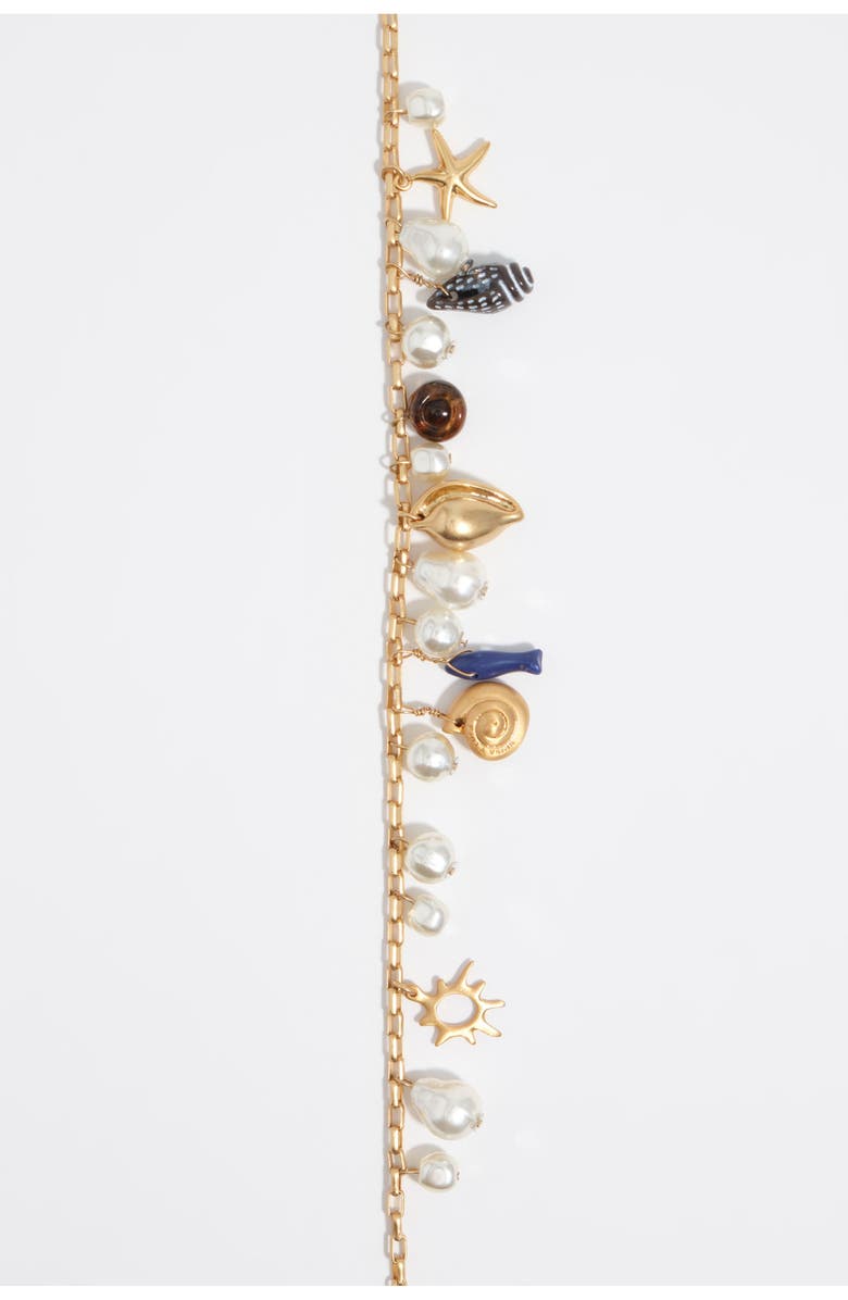 Bimba y Lola Necklace With Shells And Fish, Alternate, color, Dark Blue
