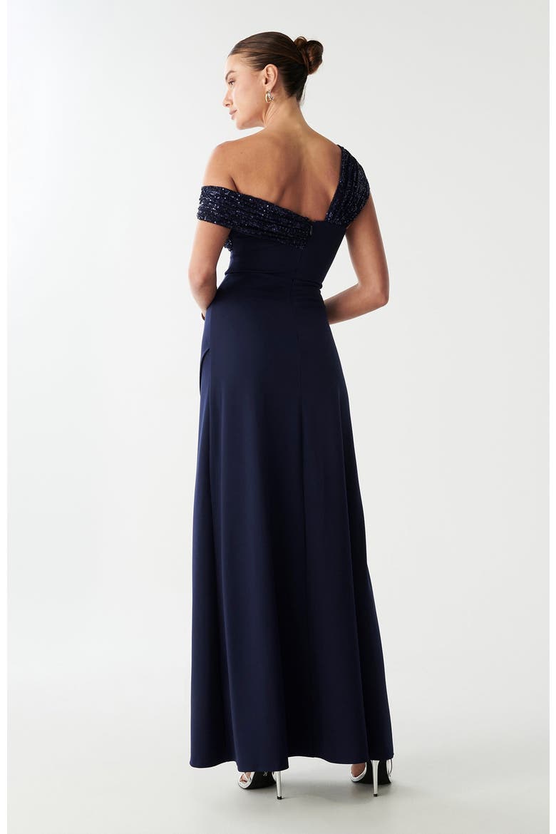 Trisha Maxi Dress, Alternate, color, Navy Blue