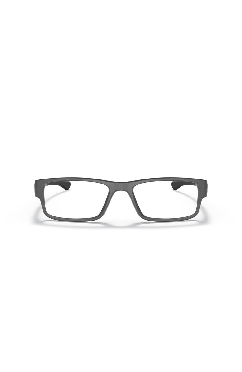 Oakley 53mm Rectangle optical glasses, Alternate, color, Grey