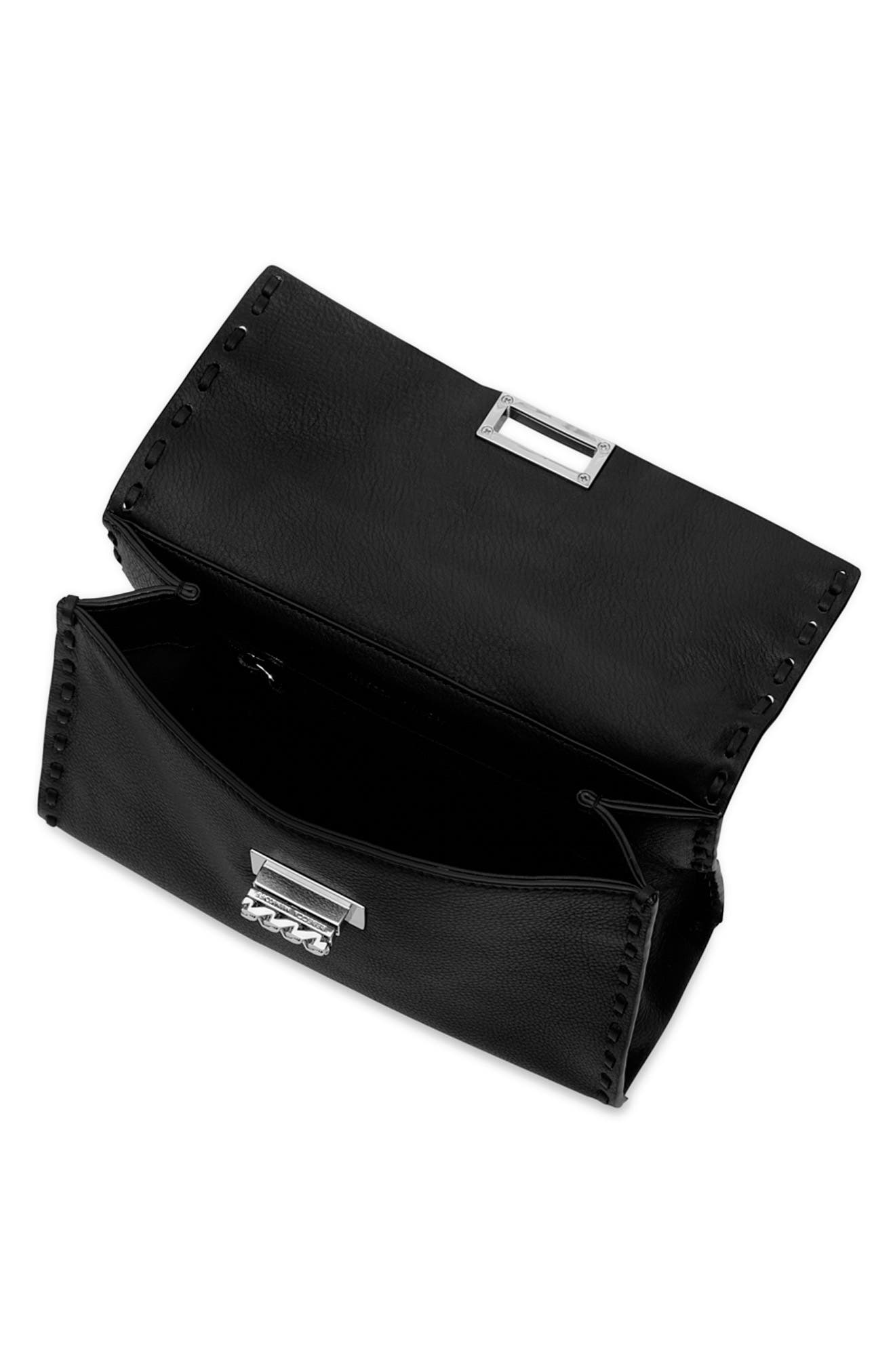 Rebecca Minkoff Frozen Chain Crossbody Bag, Alternate, color, Black