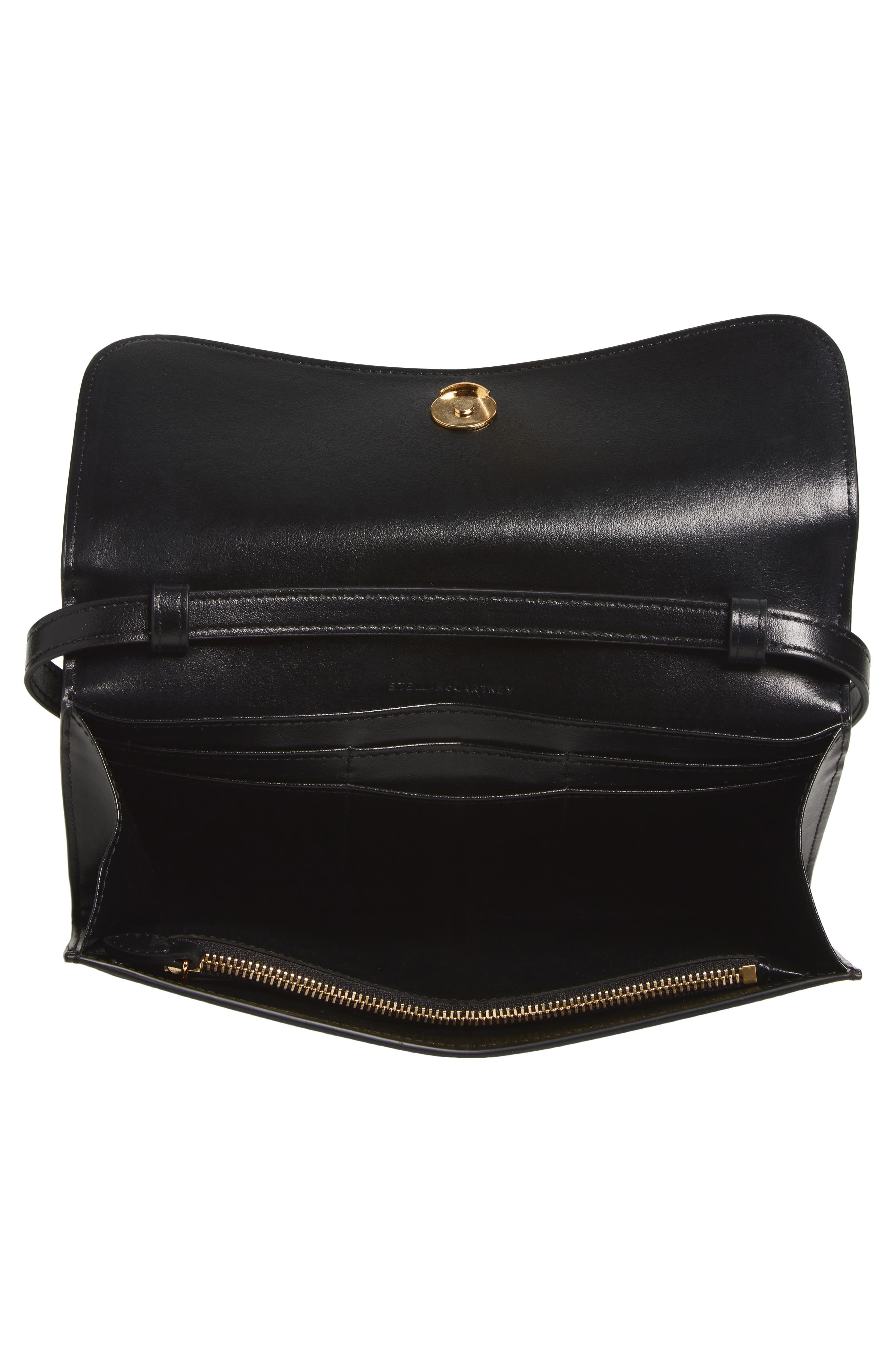 Ryder Faux Leather Crossbody Clutch, Alternate, color, BLACK