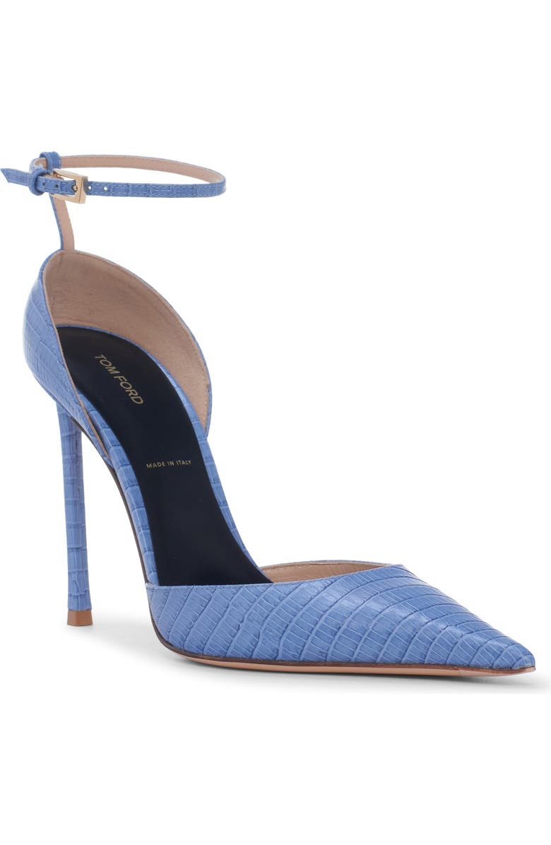 TOM FORD Vertigo Ankle Strap d'Orsay Pump, Main, color, Ubd Stone Blue