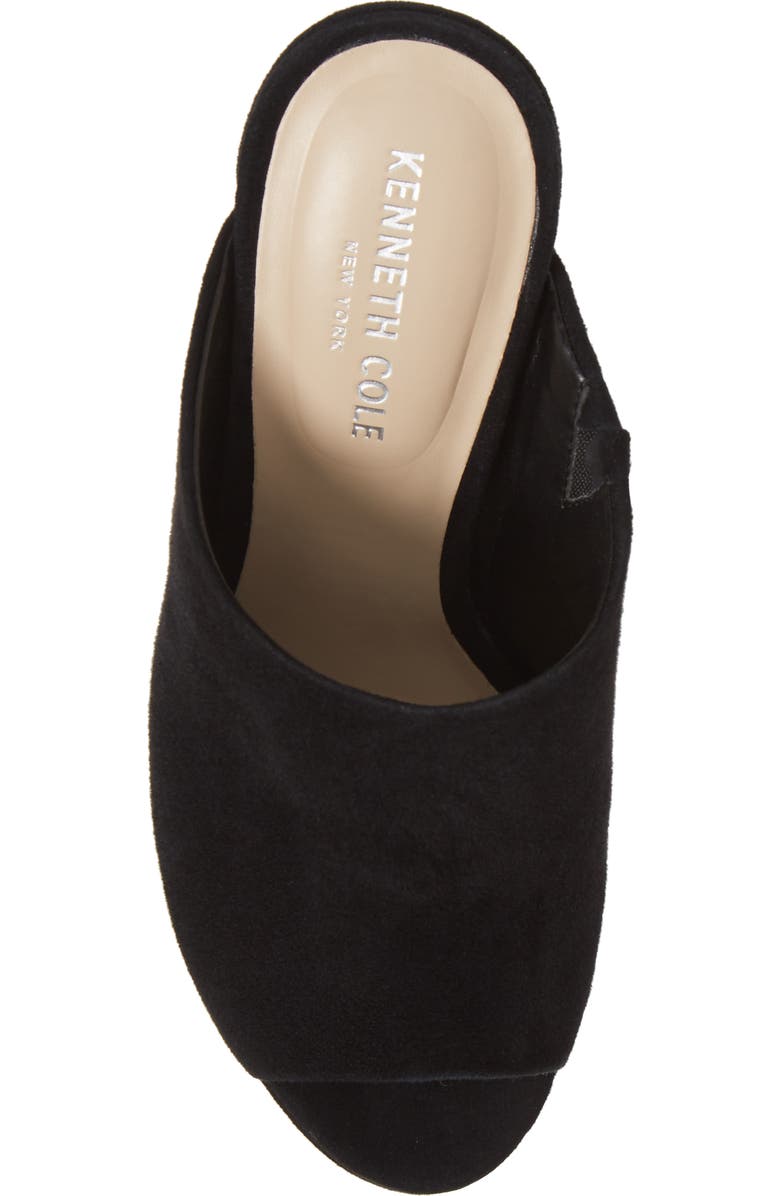 Kenneth Cole New York Gracen Mule Platform Sandal, Alternate, color, Black Suede