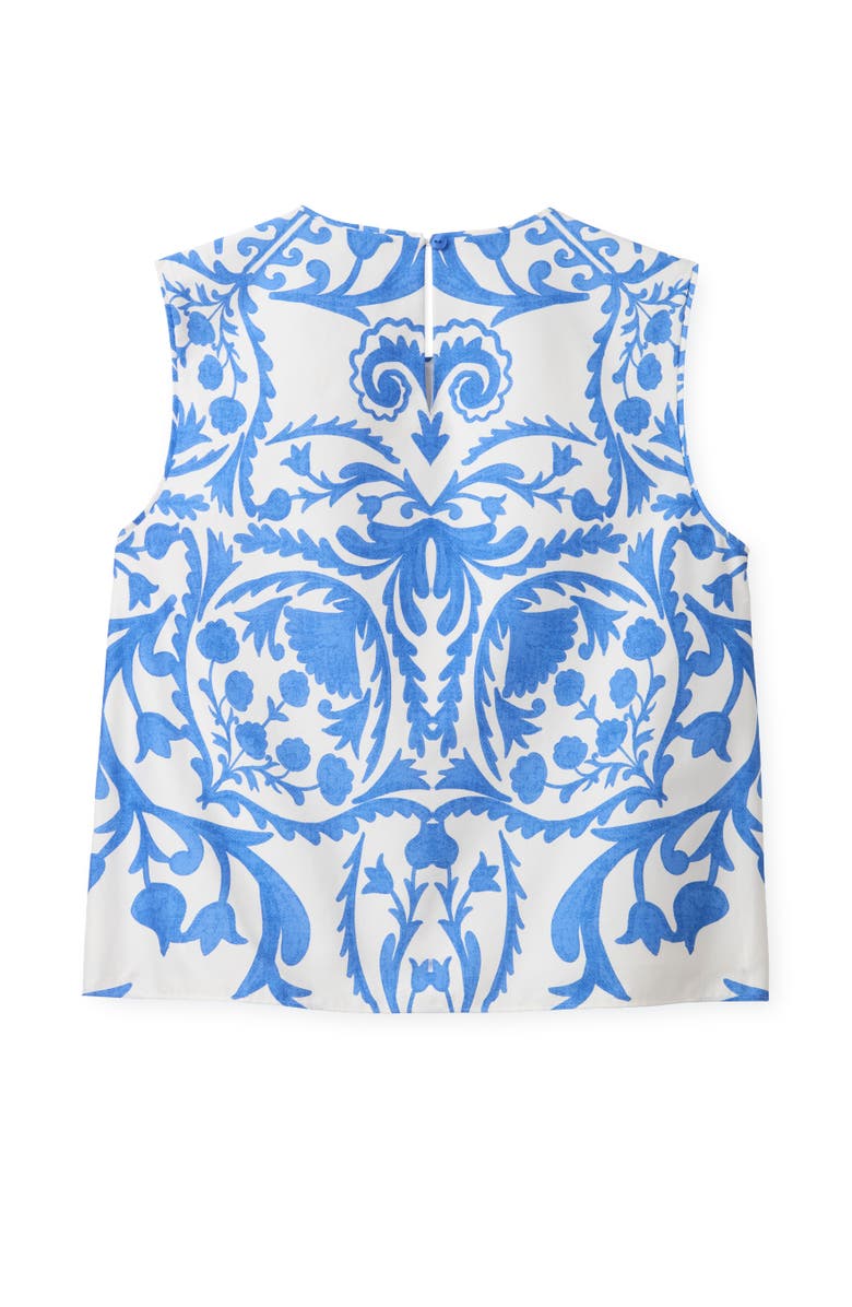 Cartolina Linda Printed Shell, Alternate, color, Provence Blue
