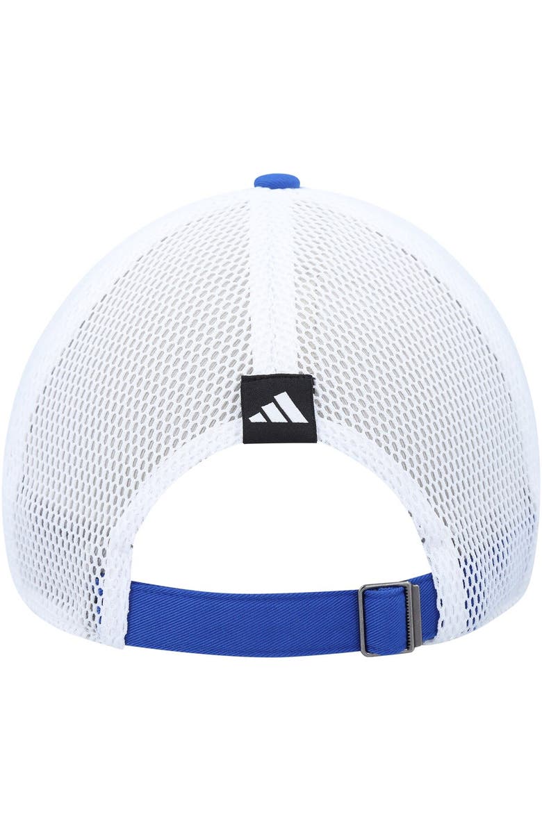 adidas Men's adidas Blue San Jose Sharks Color Pop Trucker Adjustable Hat, Alternate, color, Blue