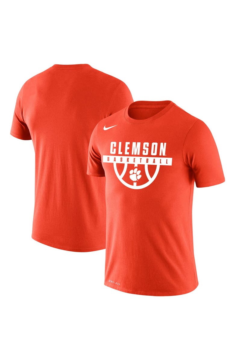Nike Men's Nike Orange Clemson Tigers Basketball Drop Legend Performance T-Shirt, Main, color, 