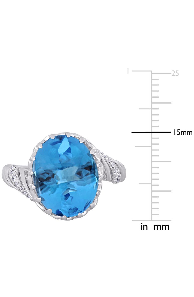 Julianna B. Swiss Blue Topaz & Diamond Ring 18k, Alternate, color, Topaz